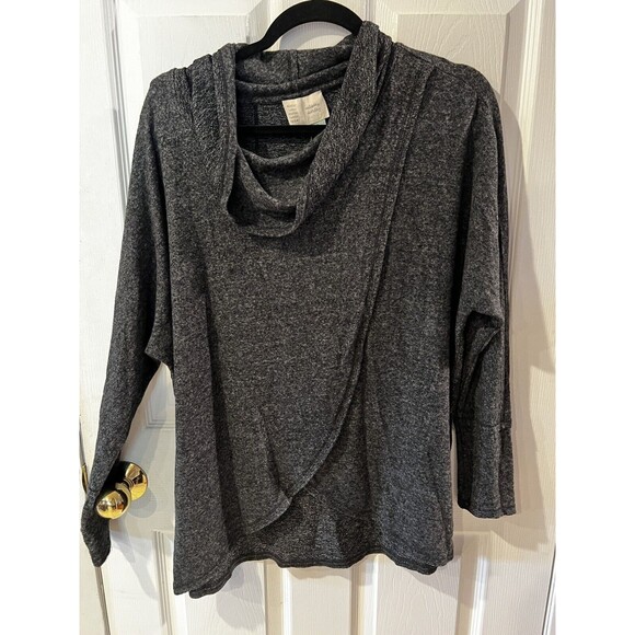 SATURDAY SUNDAY top Sz S Tulip Hem Anthropologie Wendy knit tunic Cowl Neck New - Picture 1 of 8